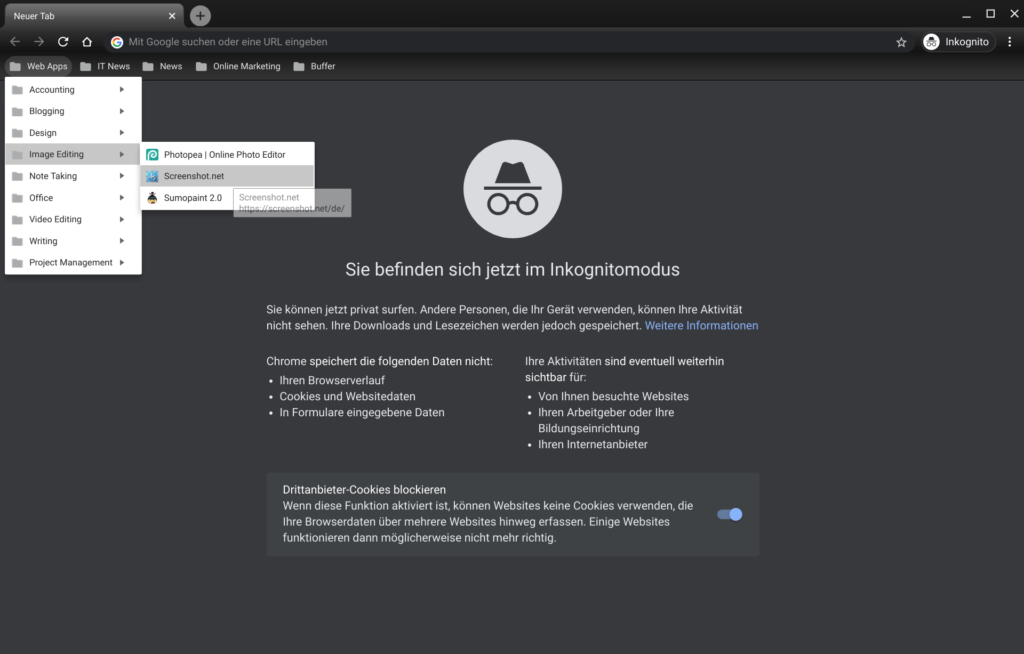 Web-Anwendungen unter Chrome OS