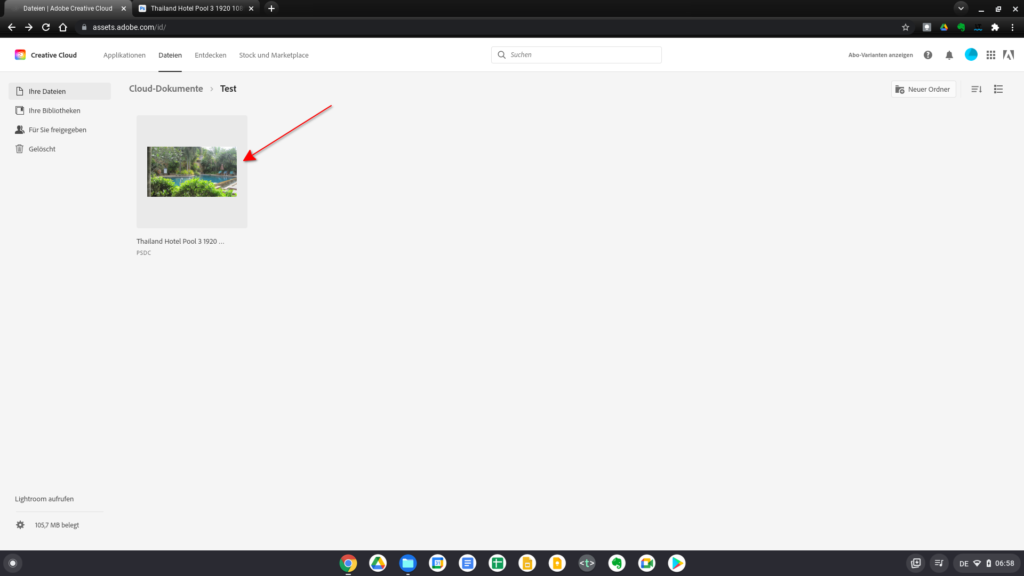 Adobe Creative Cloud unter Chrome OS | Bild: My Apps unleashed DE