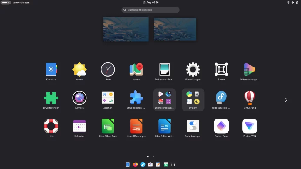 Ein paar meiner Linux-Apps. Screenshot: My Apps unleashed DE.